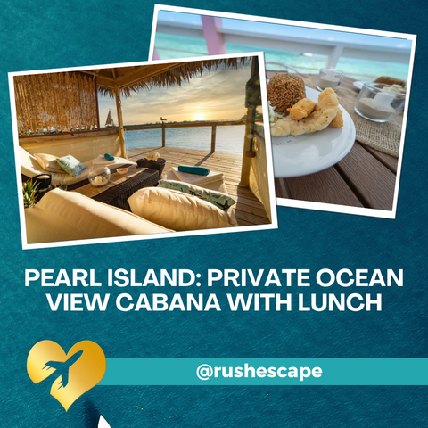 Pearl Island: Private Ocean View Cabana with Lunch
