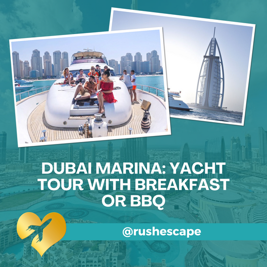 Dubai Marina: Yacht Tour with Breakfast or BBQ